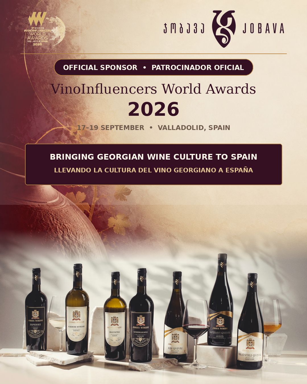 Jobava Winery Joins VinoInfluencers World Awards 2026 as an Official Sponsor